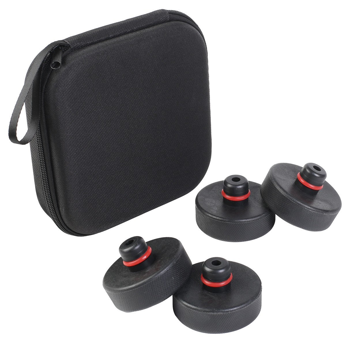Jack Pads Lifting Pucks Adapter for Tesla Model 3 S X 4 Pack Storage Case