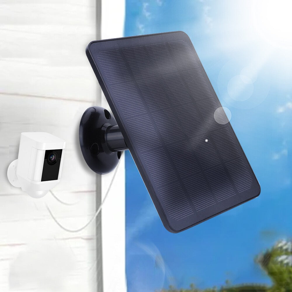 4W Solar Panel for Ring Cameras - 5V Charger Kit Spotlight/Stick Up Cam