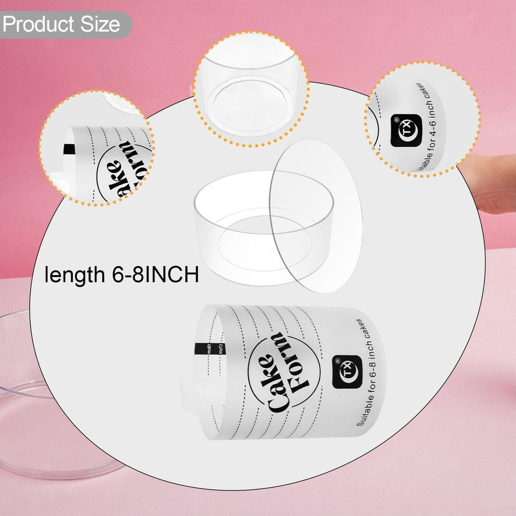 Acrylic Cake Form, Cake Making Tool for Beginners and Pros, Premium Accessory