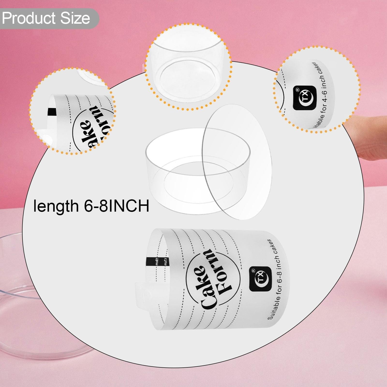 Acrylic Cake Form, Cake Making Tool for Beginners and Pros, Premium Accessory