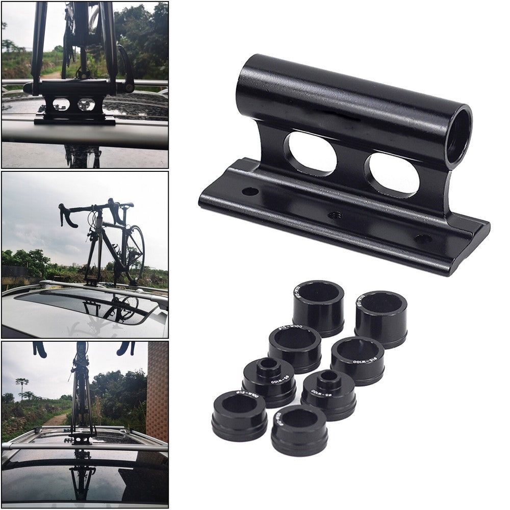 MTB Bike Car Roof Mount Rack Fork Mount Block Quick Release Thru Axle Carrier