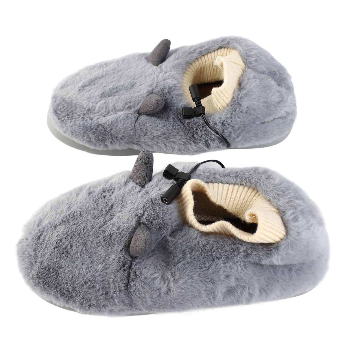 USB Heated Slippers Soft Winter Foot Warmer For Men