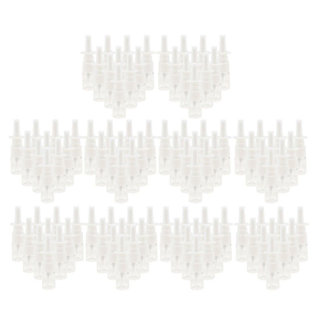 100Pcs 5ml Mini Empty Nasal Spray Bottle Clear Travel Containers for Cosmetic
