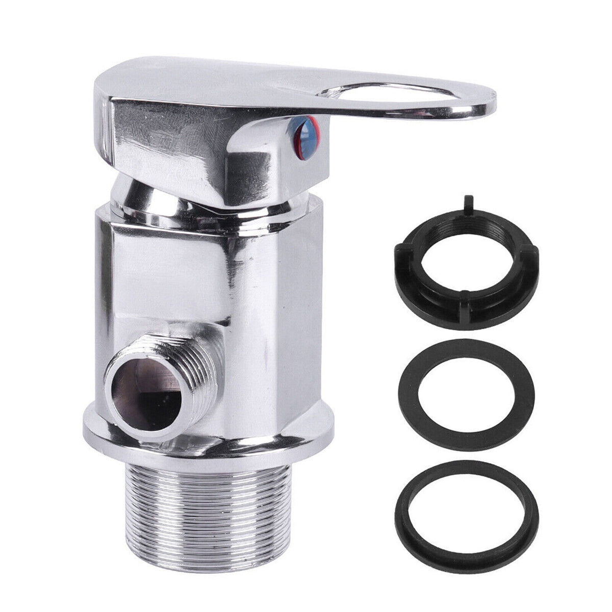 Motorhome Campervan Shower Mixer Tap Outlet 1/2" + 2x 800mm Hose + Shower Head