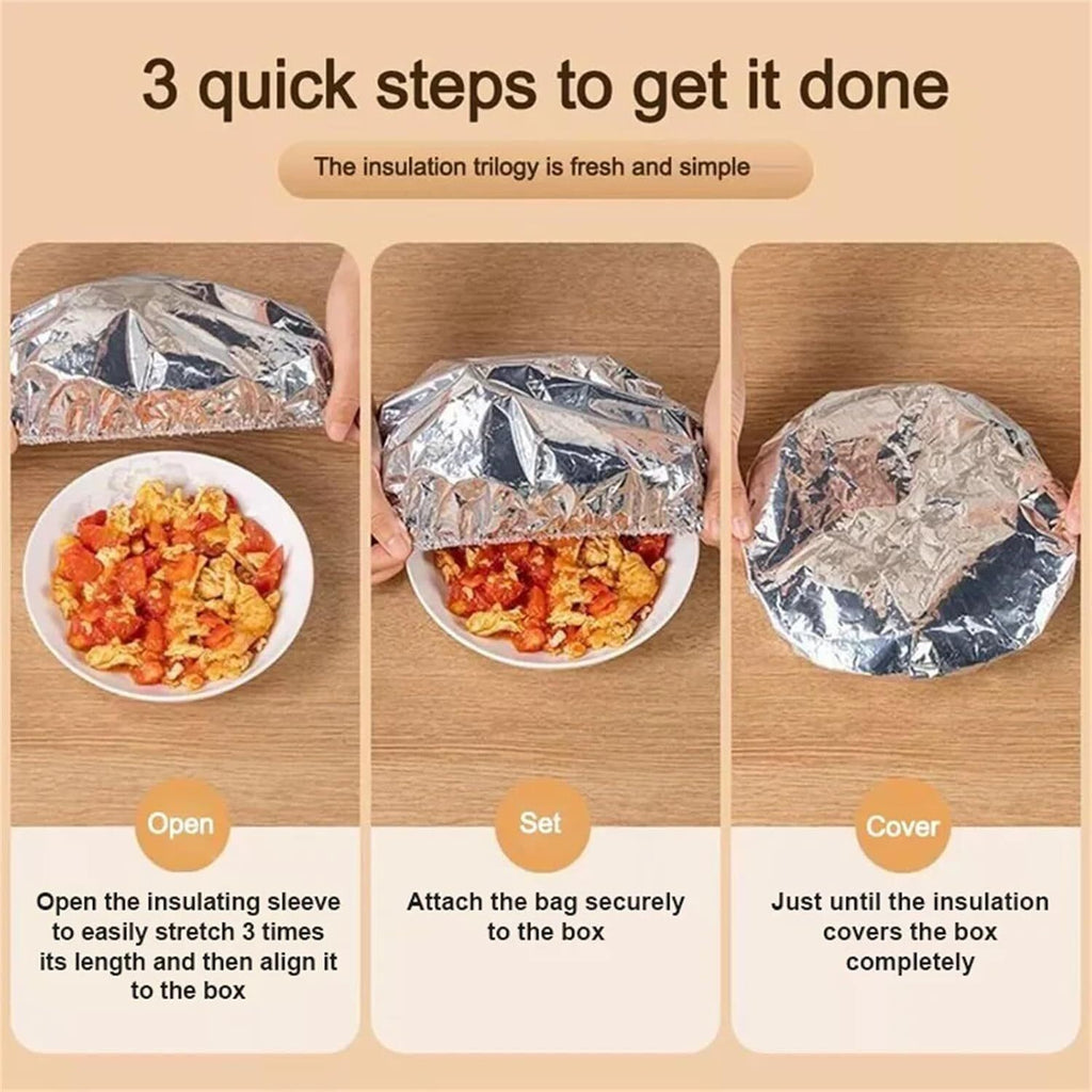 Reusable Aluminum Foil Food Covers: Heat-Insulating, Freshness-Preserving