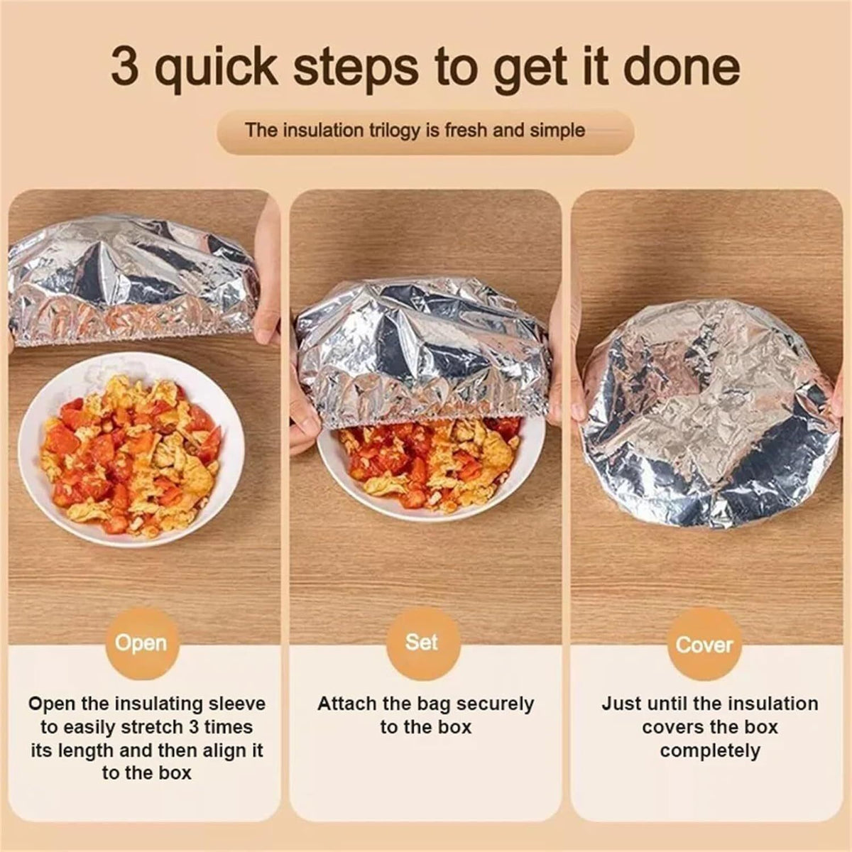 Reusable Aluminum Foil Food Covers: Heat-Insulating, Freshness-Preserving