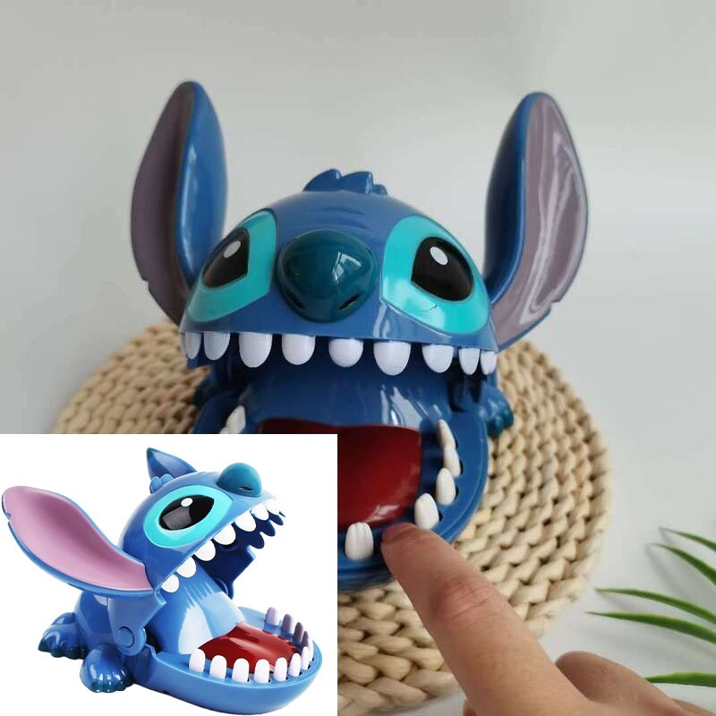 Fun Blue Lilo & Stitch Teeth Game Dentist Game Toy Kids Biting Finger Game Toys