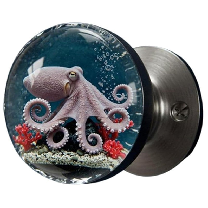 Handcrafted Unique Decorative Door Handle, Round Resin Bead Door Handle