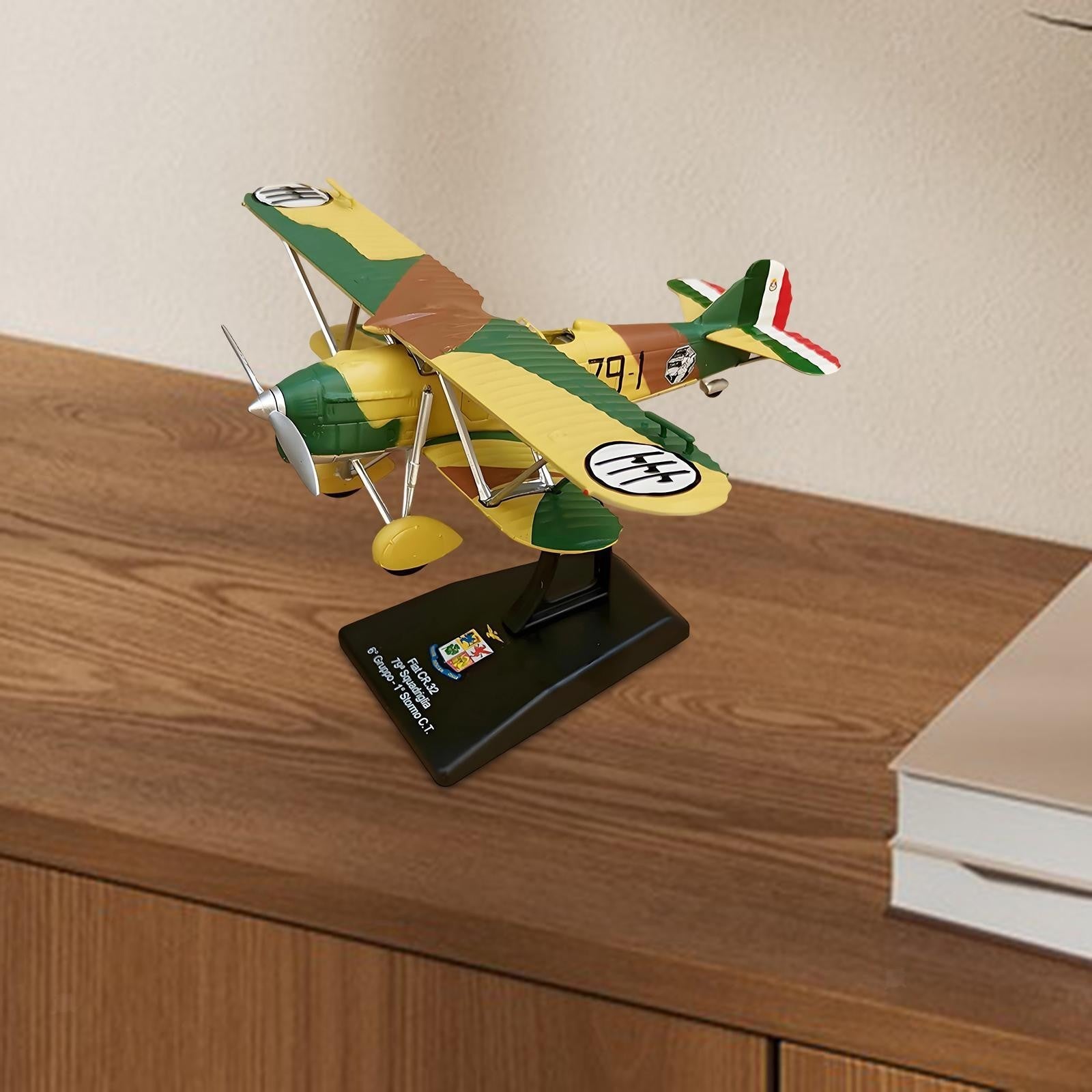 1/72 CR32 Fighter Model Pretend Play with Base for Livingroom Shelf Home