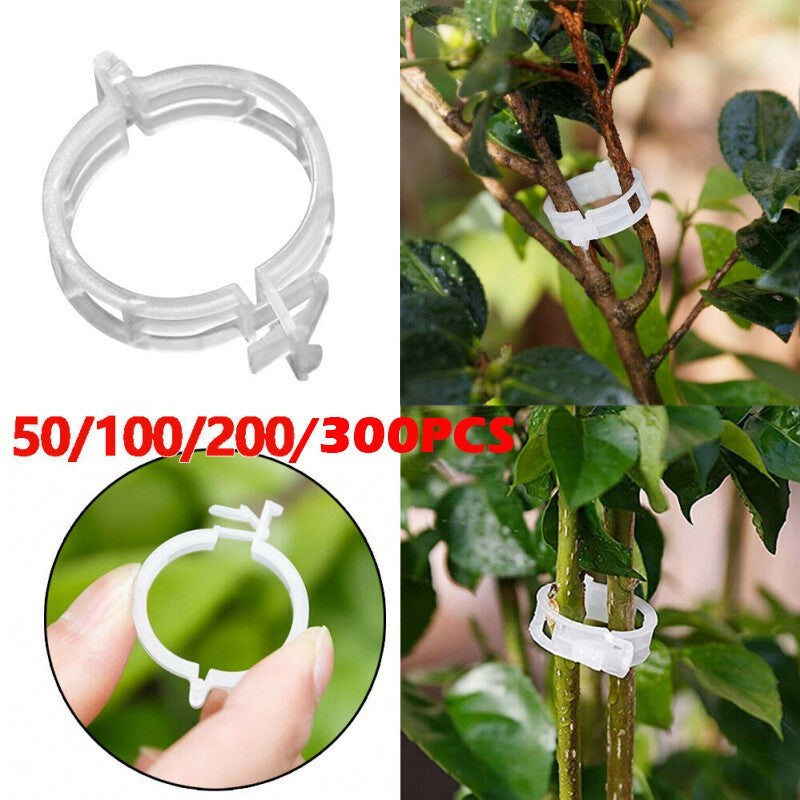 Plant Support Clips Ties Veggie Trellis Stake Greenhouse Tomato Garden Tools