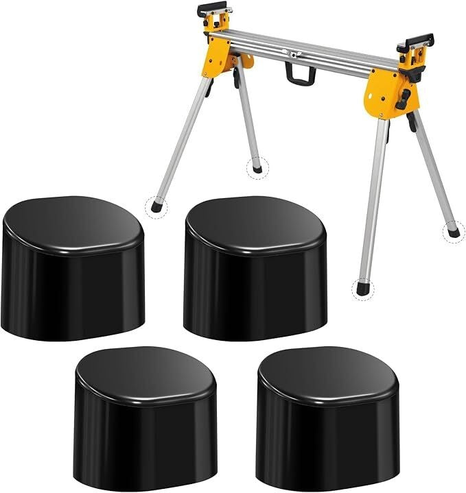 4PCS Replacement Leg Feet For Dewalt DWX Series Mitersaw Stand Stand Foot Pad
