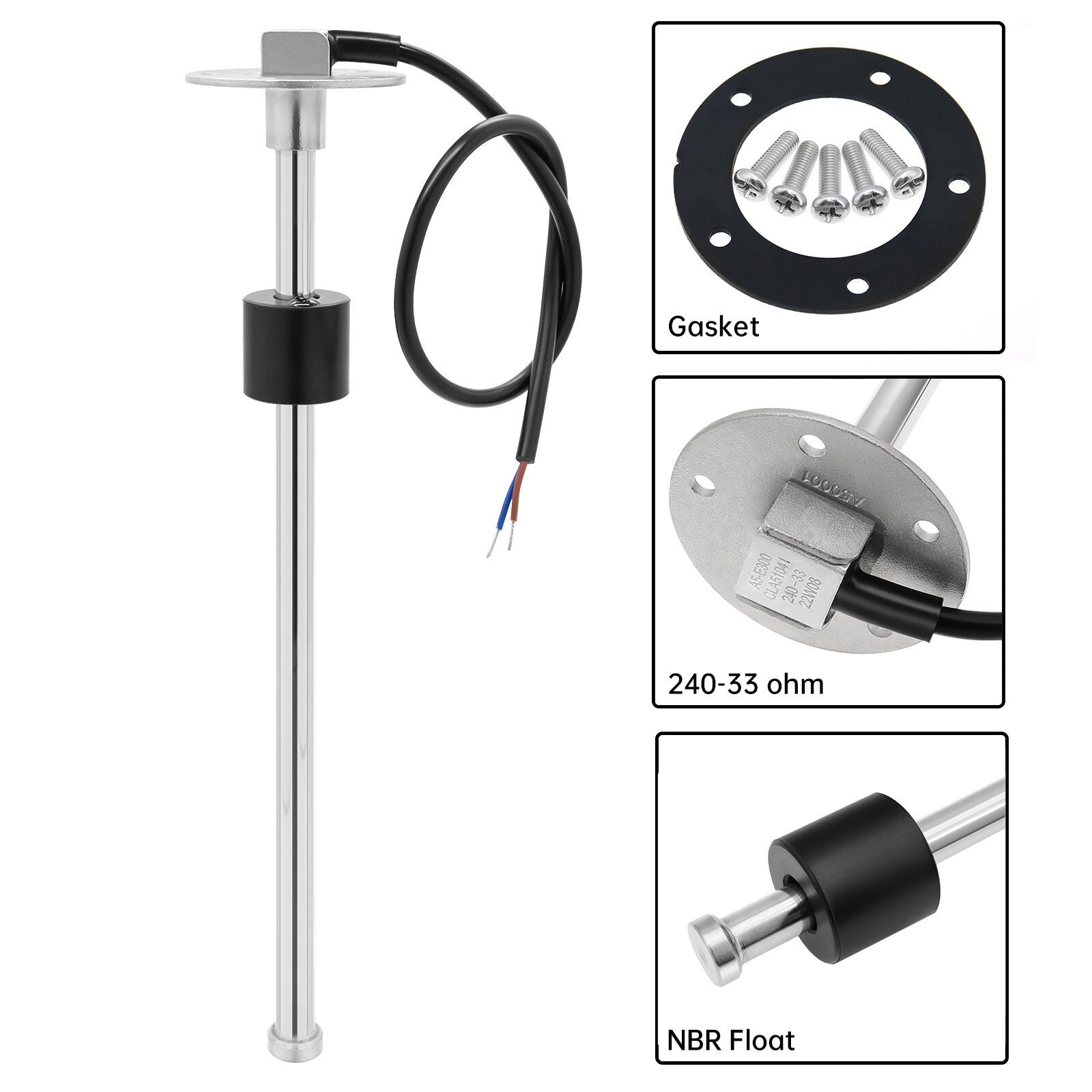 150mm Boat Fuel Sending Unit Marine Water Level Gauge Sensor 0-190 Ohms UK STOCK