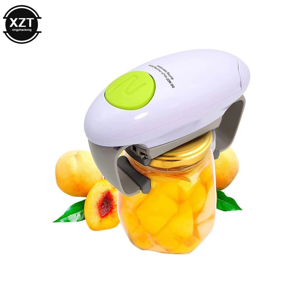 Electric Jar Opener-One Touch Automatic Bottle Tin Lid Can Opener Kitchen Gadget