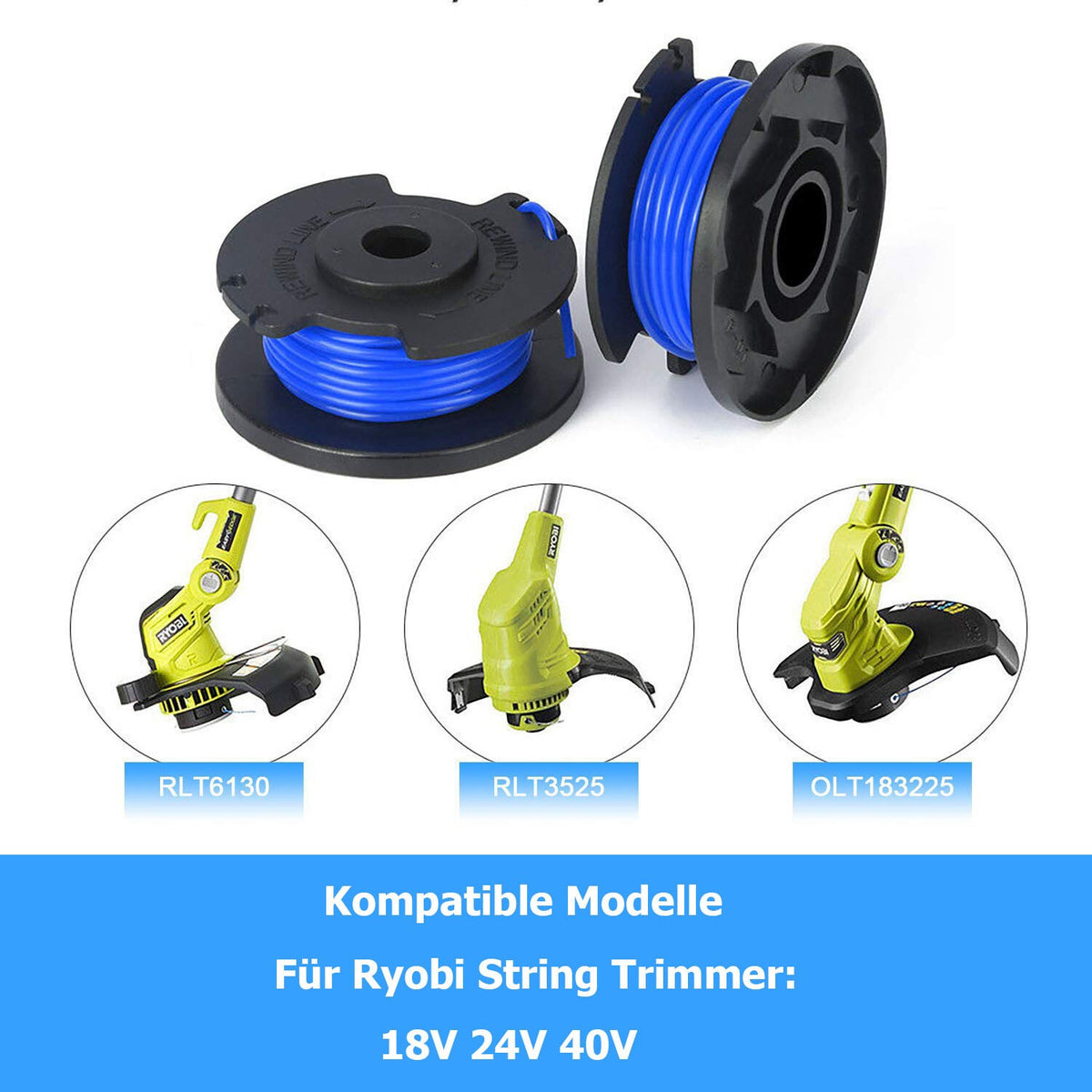 For Ryobi RAC124 OLT1831S RLT1830H13 Thread Coil Spool Line Bobbin Cover