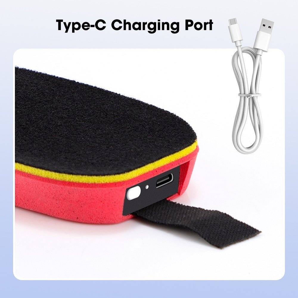 Cuttable Electric Heated Insoles Shoes Pads Rechargeable APP Control