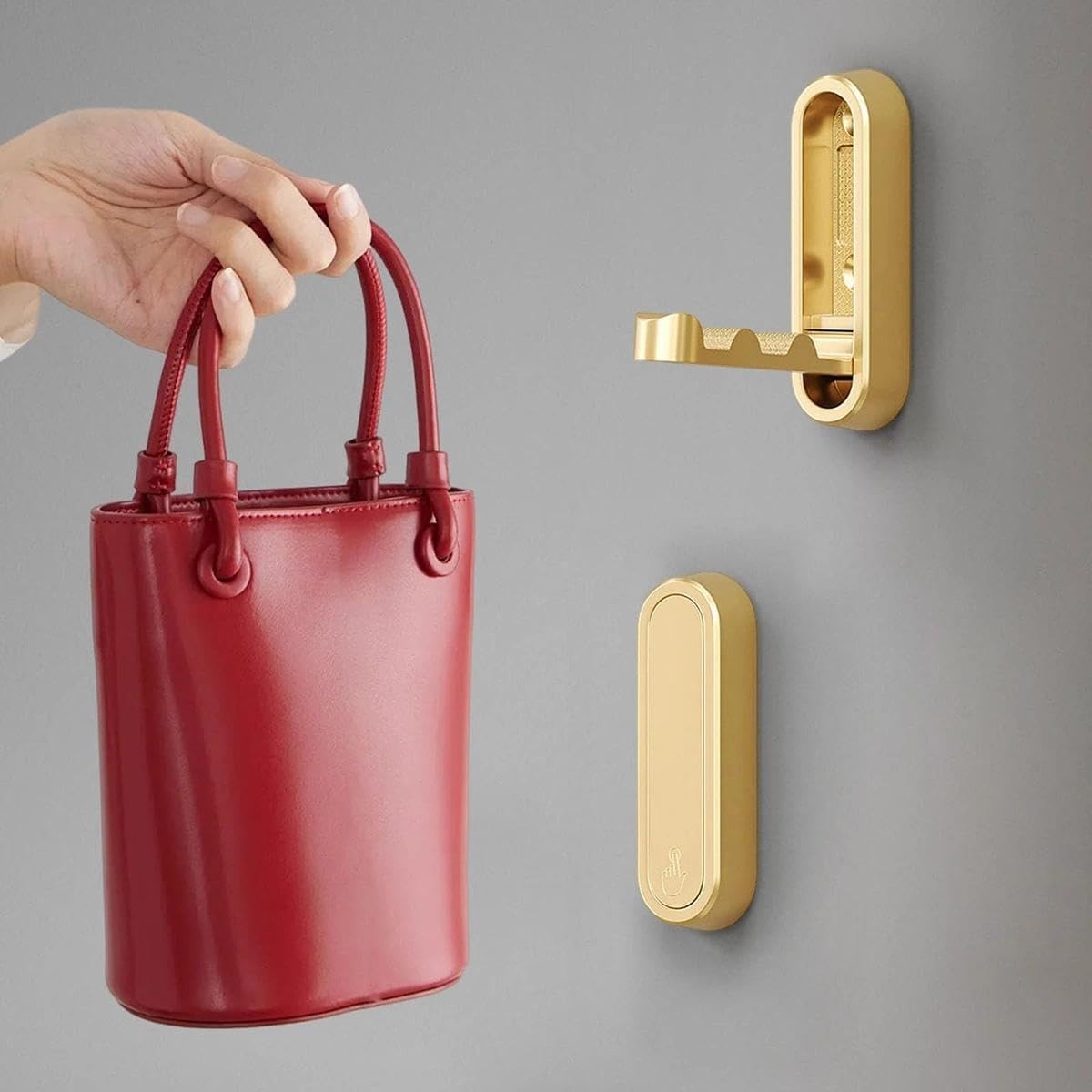 2X Folding Wall Hooks Wall Mount Clothes Hanger Hooks Coat Hooks Bathroom Towel