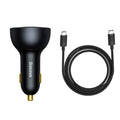 160W Car Charger Baseus USB Type C QC 5.0 Fast Charging For iPhone 14 Pro Laptop