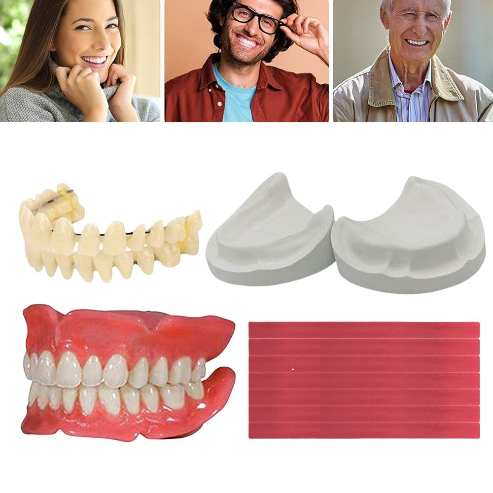 DIY Denture Fake Teeth Full or Partial Denture at Home Repair Missing Teeth Set