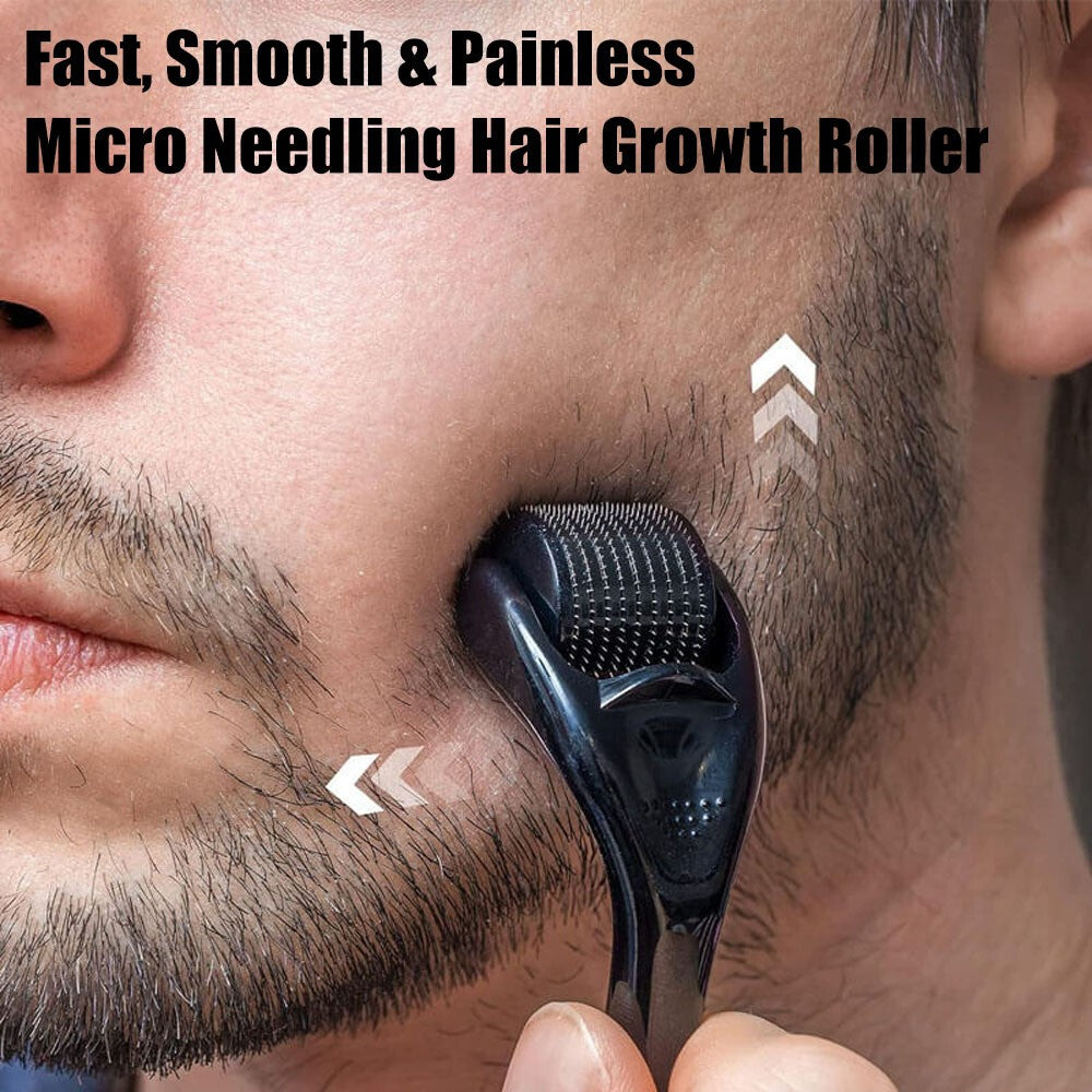Derma Skin Roller 540 Titanium Micro Needle Hair Regeneration Hair Beard Growth