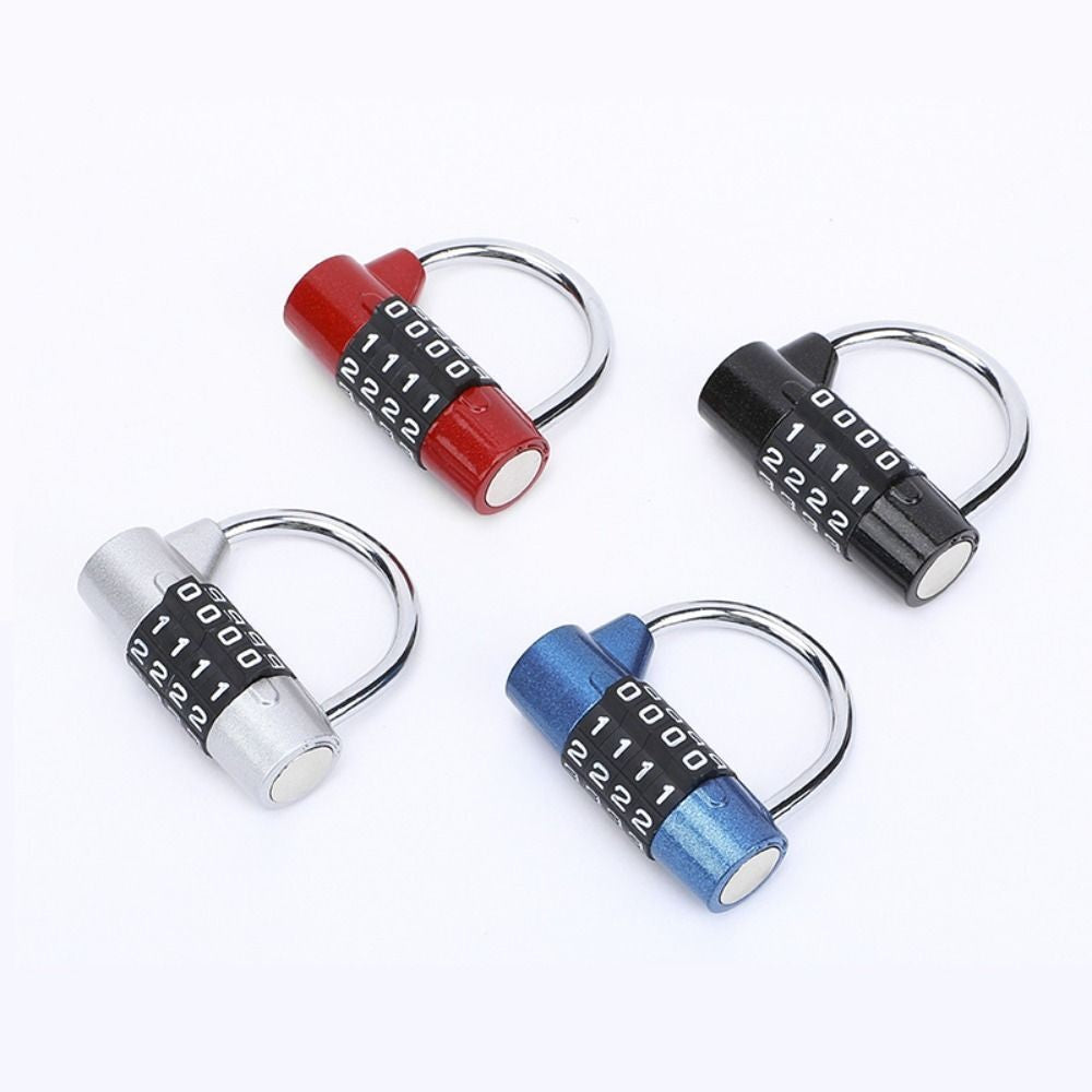 Zinc Alloy Combination Lock 4 Dial Digit Number Code Lock Password Lock Travel
