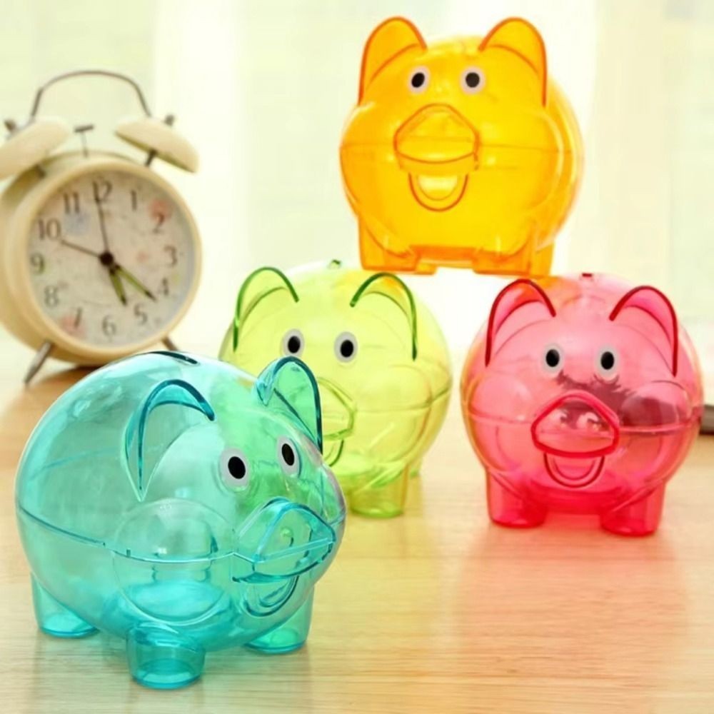 Reusable Piggy Bank Transparent Money Saving Box  for Children