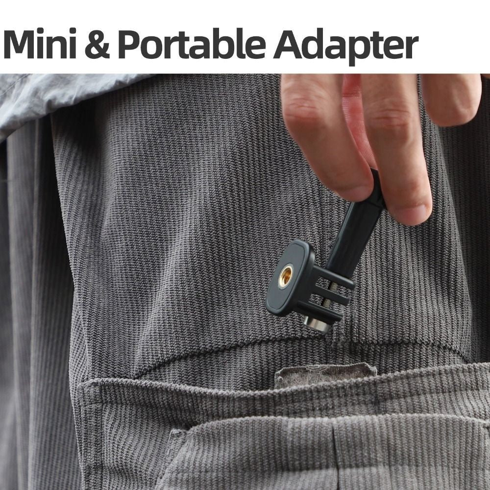 Tripod Mount Adapter for DJI Action 5 Pro/4/3 Pocket 3 Insta360 Ace Pro 2 X5
