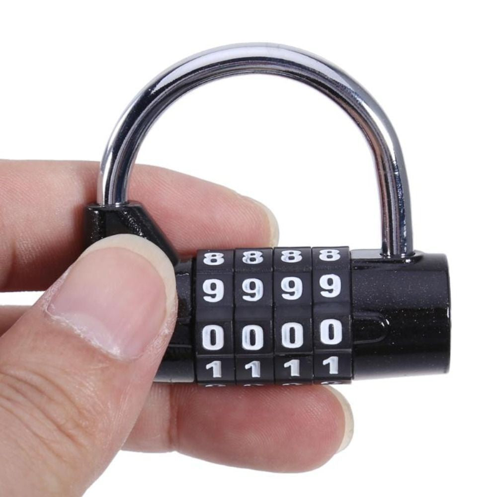 Zinc Alloy Combination Lock 4 Dial Digit Number Code Lock Password Lock Travel
