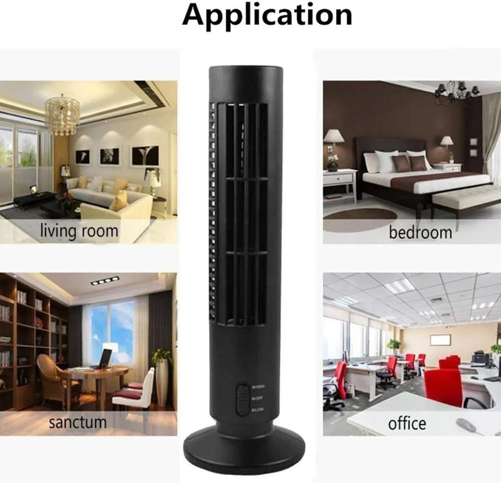 32cm TOWER FAN Inch Air Cooling Free Standing Tower Fan 3-Speed Oscillating