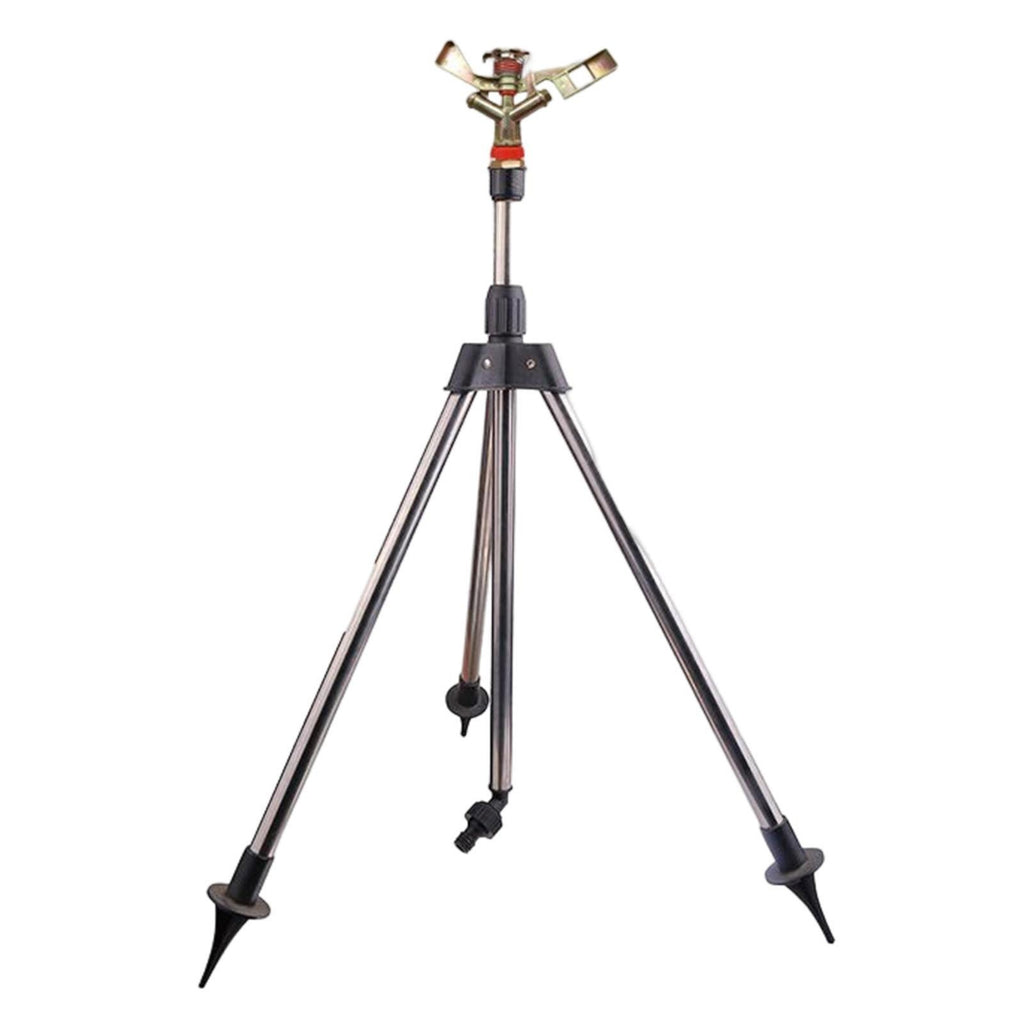 Automatic Rotating Sprinkler w/Tripod 360°Watering Nozzle for Garden Irrigation
