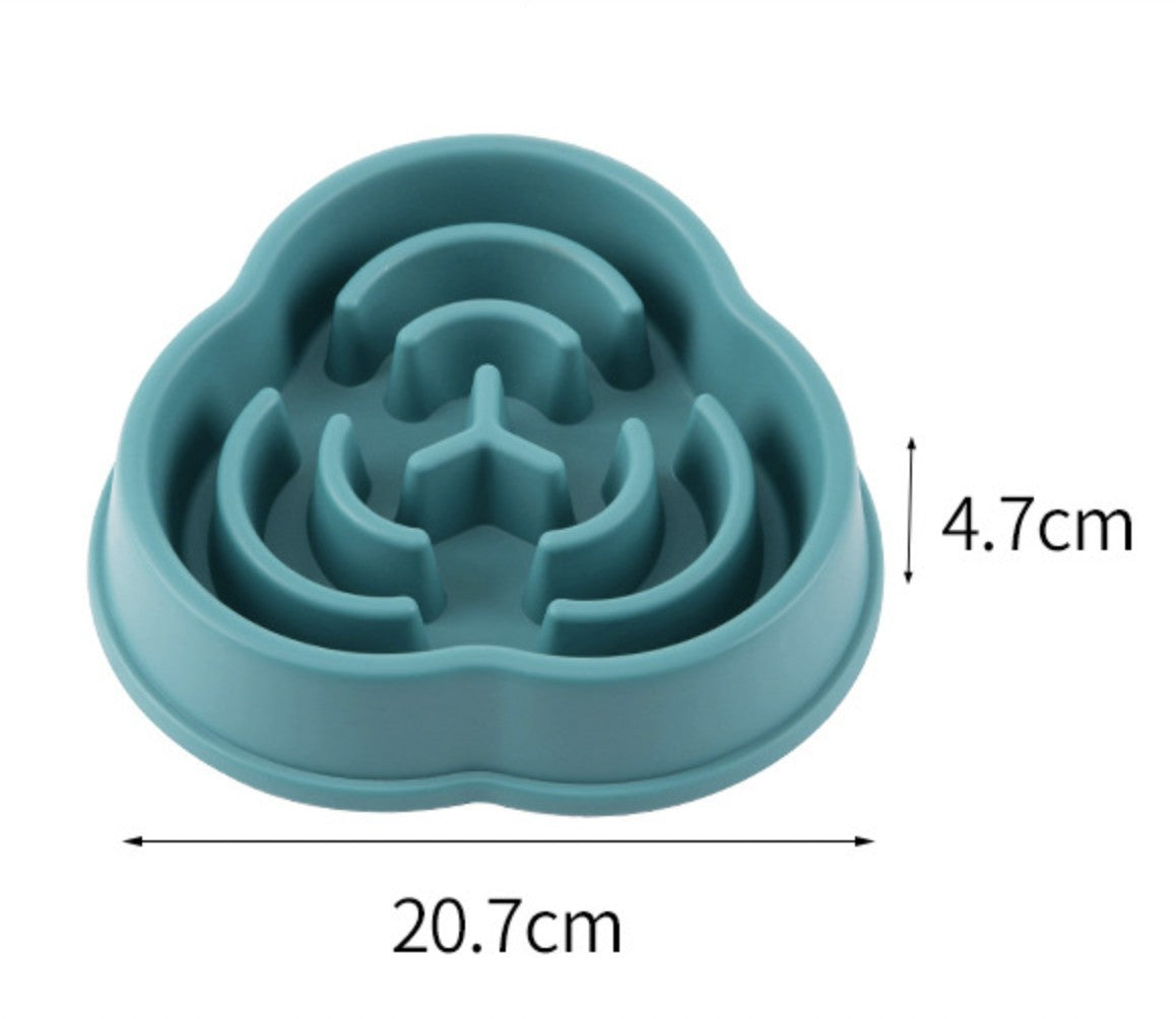 Slow Feeder Pet Bowl Anti Bloating Anti-Slip Feet Interactive Dog