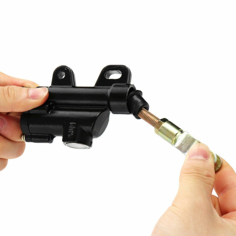 Rear Foot Brake Hydraulic Master Cylinder Pump Silver for Motorbike ATV Dirt NEW