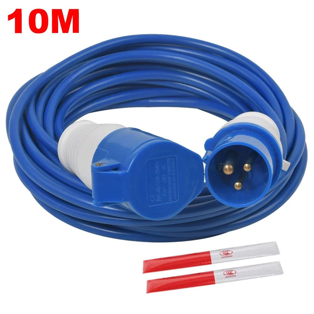 CARAVAN MOTORHOME CAMP SITE HEAVY DUTY 16A 240V MAINS HOOK UP CABLE LEAD UK MADE