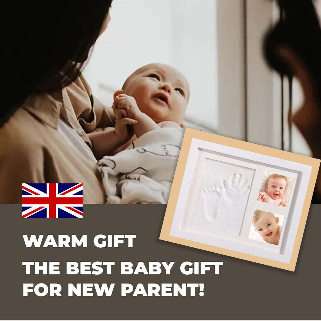 Baby Handprint Footprint Kit with Frame Newborn Keepsake Gift Baby Shower