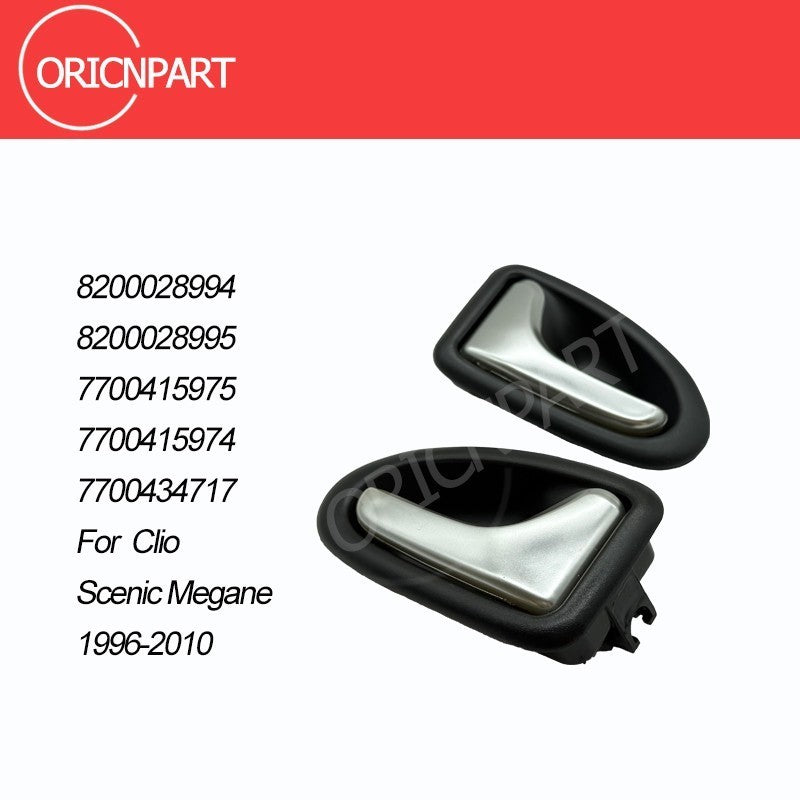 7700415975 Chrome Interior Door Handle Left & Right Side For Renault Clio 96-10