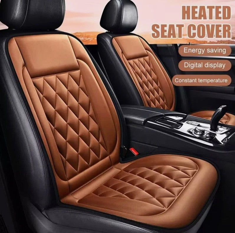 12V Car Seat Pad Cushion Cover Heating Heater Heated Cold Winter Warm Universal