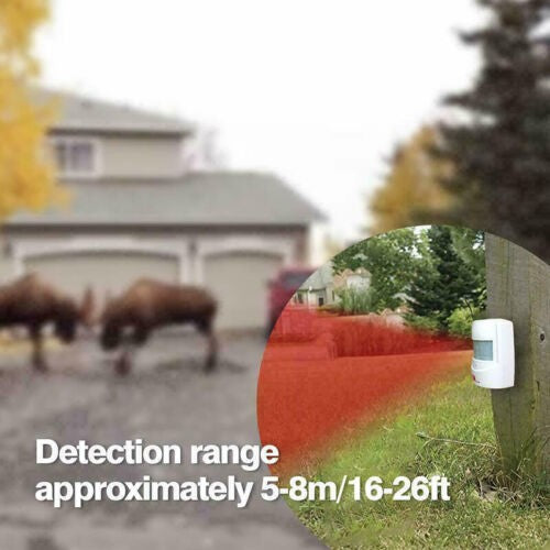Wireless Motion Sensor Garage Driveway Alert System Security Intruder Alarm Tool