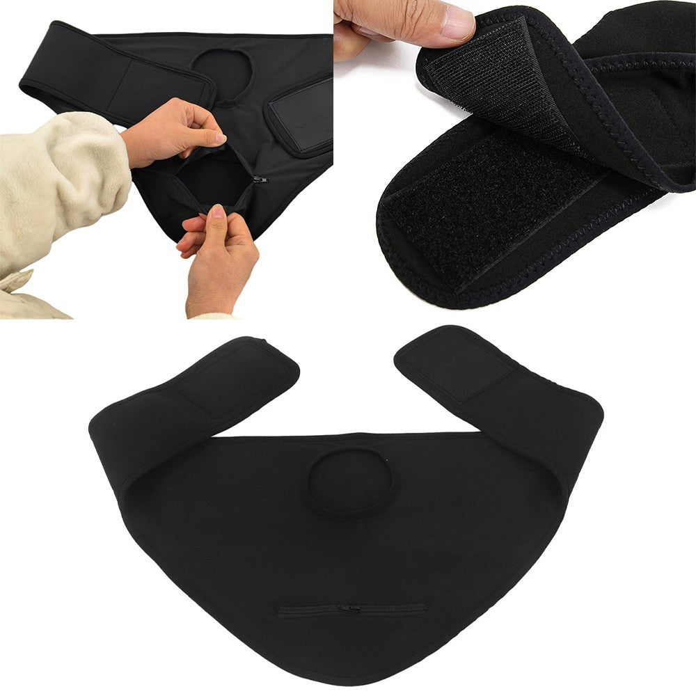 M L XL Stoma Bag Stealth Belt Soft Oxford Fabric Stoma Bag Cover Black UK FAST