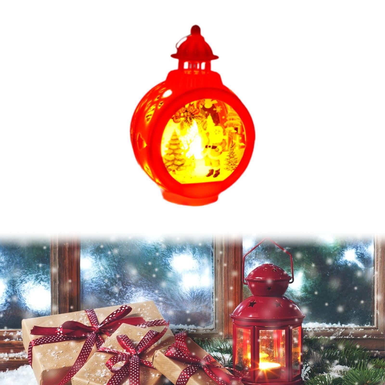 Christmas Decorative Candle Lantern Bedside Lamp Tabletop Family Candle Lantern