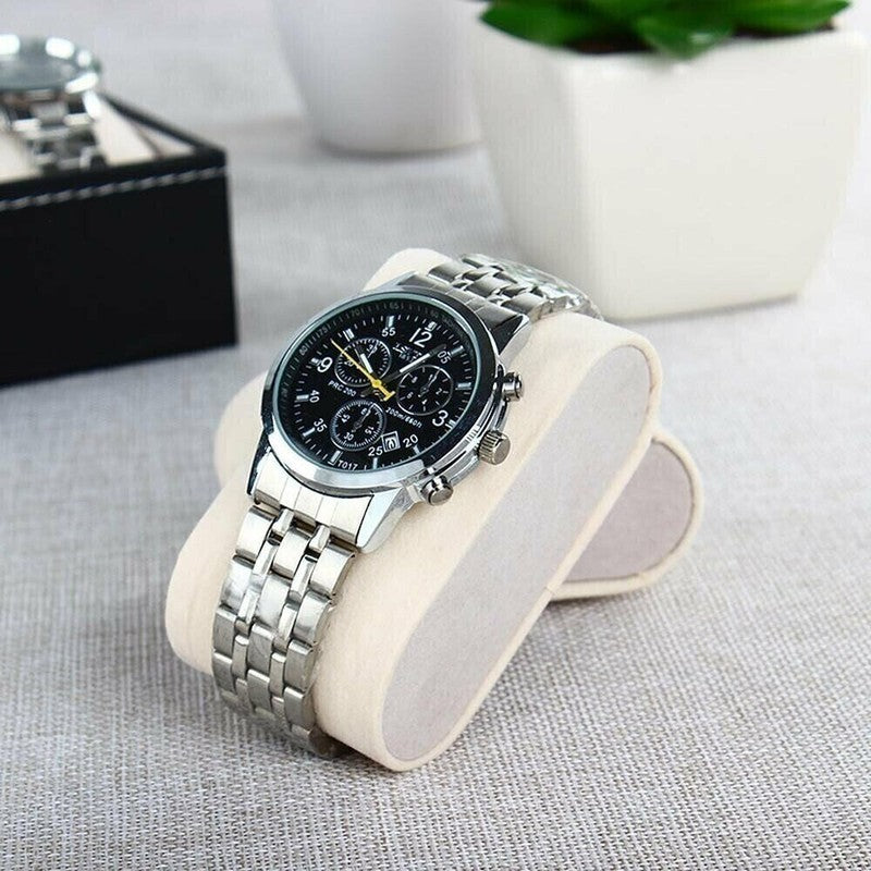 Mens 12 Grids Watch Display Case Watch Box Collection Storage Holder Box Women