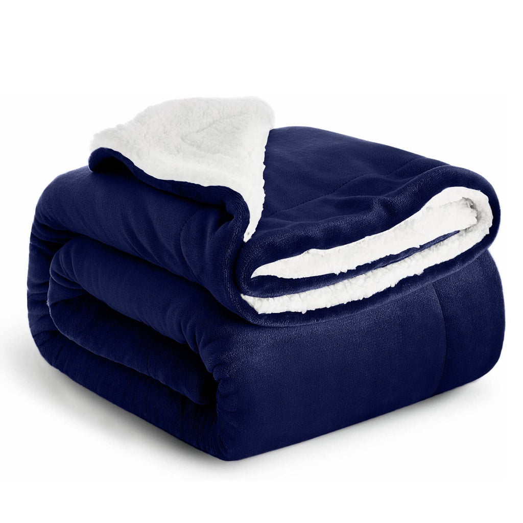480 GSM Luxury Heavy Sherpa Blanket Warm Faux Fur Mink Sofa Bed Fleece Throw UK