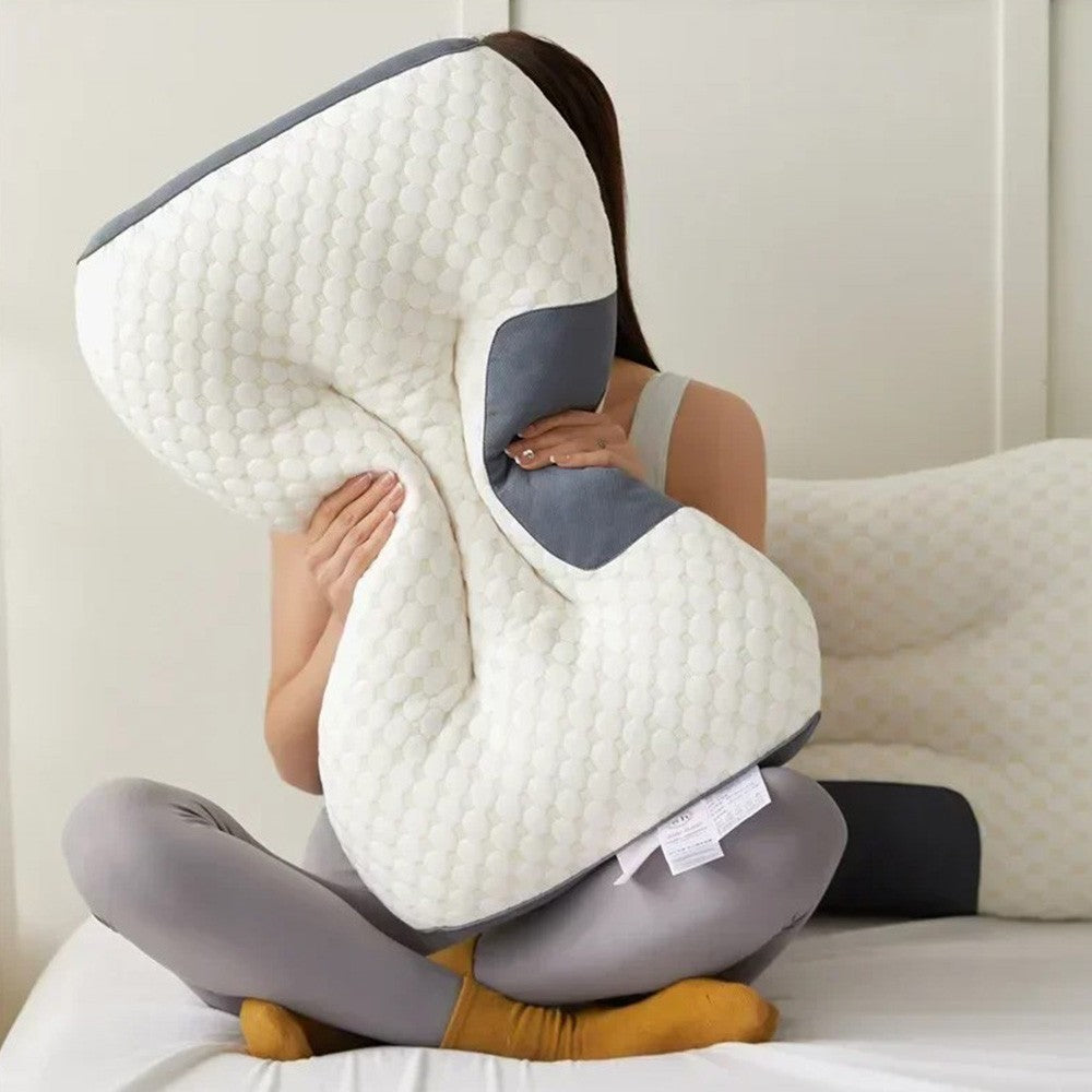 Soft Neck Pillow, Breathable Skin-Friendly, All-Season Ergonomic Contour