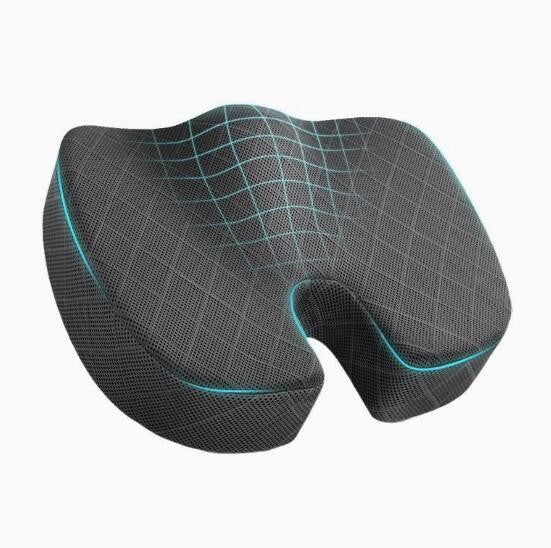 Cushion Seat Pillow Orthopaedic Coccyx Back Pain Relief Memory Foam Office Chair