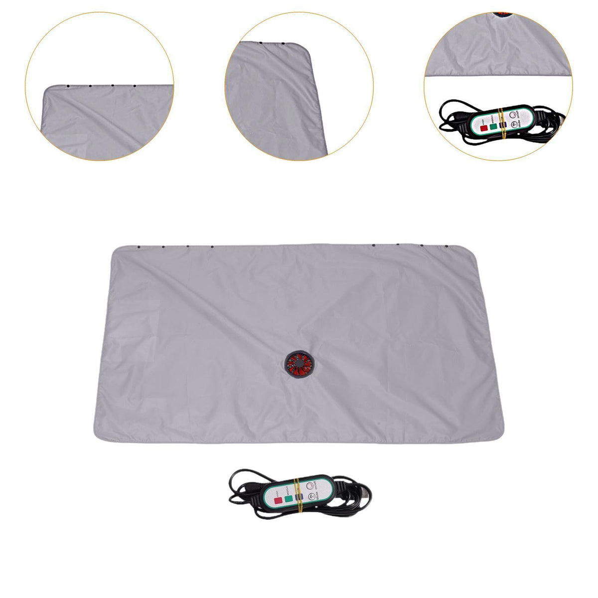 Cooling Blanket with Fan Electric Sun Protection Breathable Summer Blanket.*
