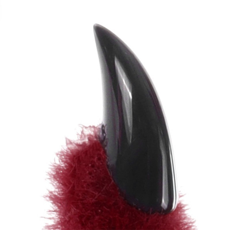 Fursuit PU Leather Fur Gloves Animal Paw Gloves Beast Claws for Party Cosplay