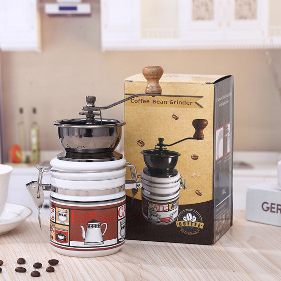 Portable Vintage Coffee Grinder Unique Manual Coffee Mill for Travels & Camping