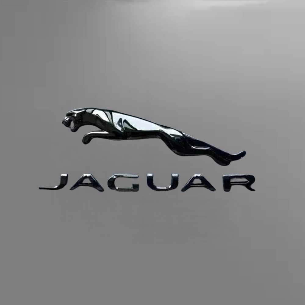 Glossy Black Badge Rear Trunk Emblem For Jaguar