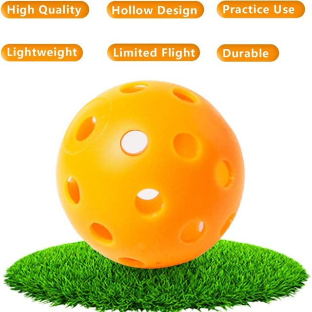 30pcs 42mm Mixed Golf Practice Balls Plastic Airflow Hollow Swing Training Balls