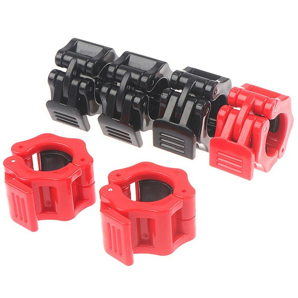 2xOlympic Spinlock Collars Barbell Dumbbell Clips Clamp Weight Bar Locks 28mm