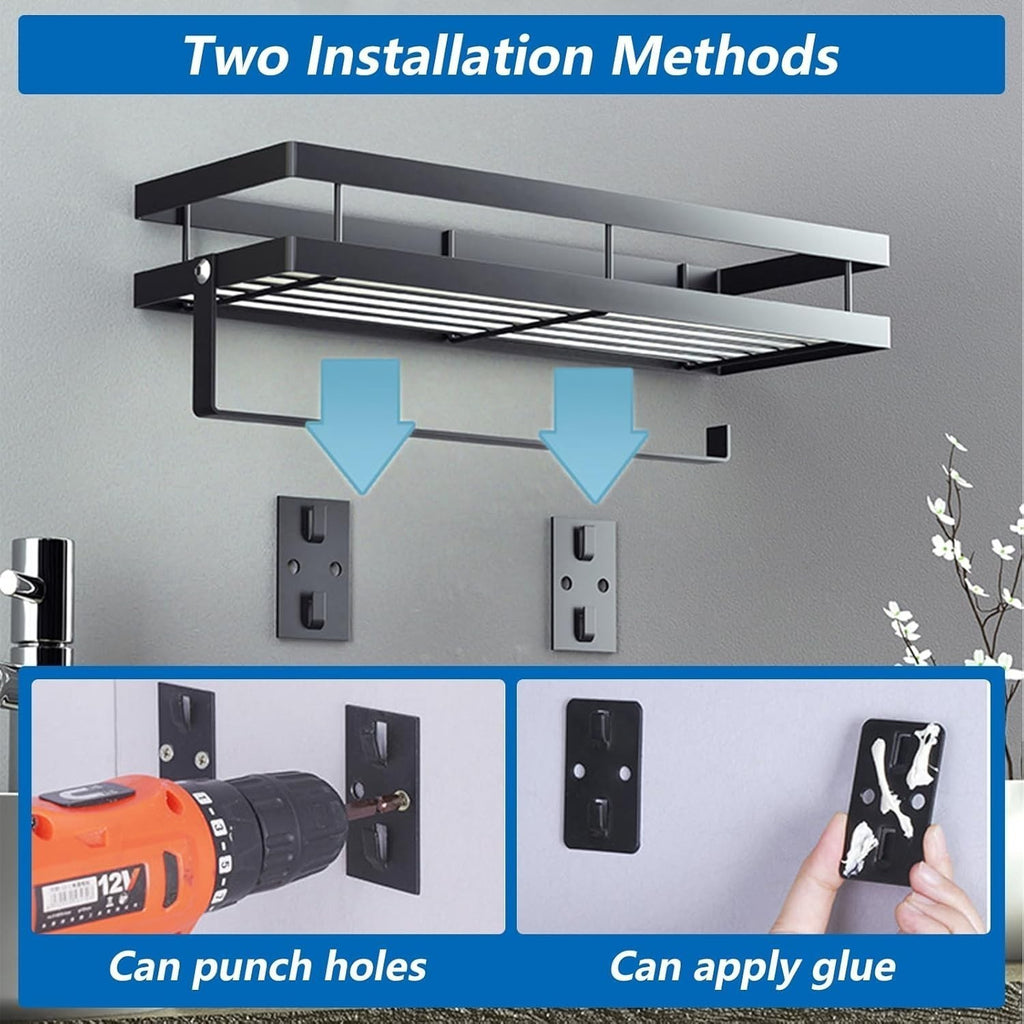 Spice Rack Wall Mounted Kitchen Spice Organizer Wall Shelf Kitchen Roll Holder