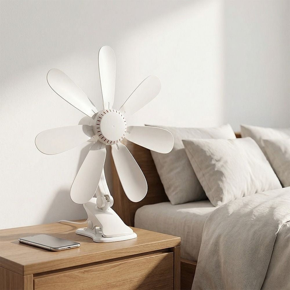 Portable Clip On Fan, Small Personal Fan With Strong Wind, Mini Quiet Fan